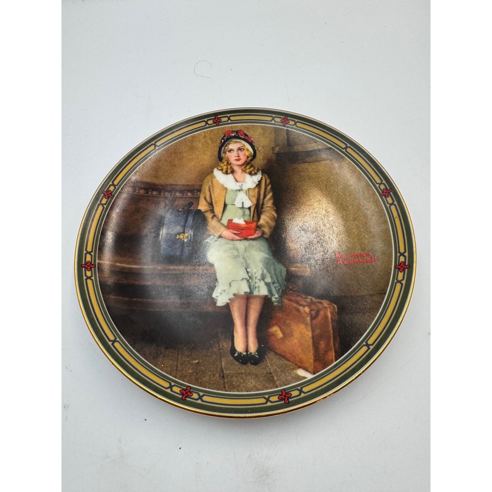 Norman Rockwell Young Girls Dream 1985 Knowles Collector Plate 18979N Americana
